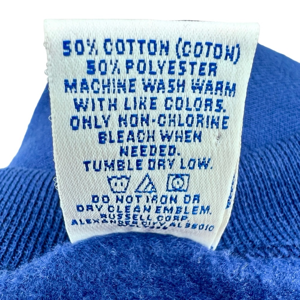Vtg Russell Athletic USA Crewneck Sweatshirt S Unisex Embroidered Blue Olympics - Picture 8 of 12